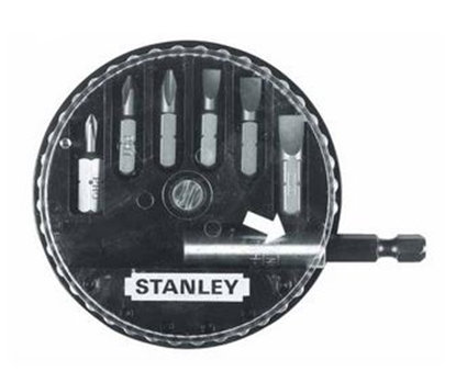 Изображение Stanley Komplet kocówek 1/4" + uchwyt 1/4" 7szt. - 68-735