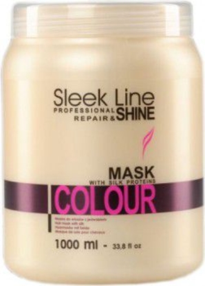Attēls no Stapiz Sleek Line Colour Mask Maska z jedwabiem do wosów farbowanych 1000ml