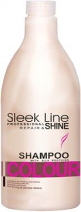 Attēls no Stapiz Sleek Line Colour Shampoo Szampon z jedwabiem do włosów farbowanych 300ml