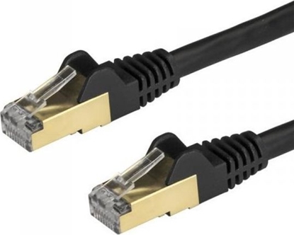 Attēls no StarTech STARTECH.COM 7,5m CAT6a-Kabel - Schwarz - RJ45-Ethernet-Kabel - Snagless - STP - Kupferdraht - 10 Gbit 6ASPAT750CMBK