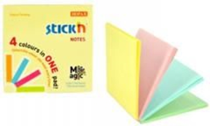 Изображение Stickn Notes samoprzylepny Magic Pad Pastel mix 4 kolory (155269)