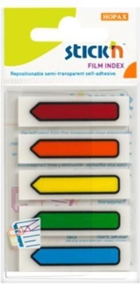 Picture of Stickn Zakadki indeks. samoprz. mix 5 kol. neon strzaki (155301)