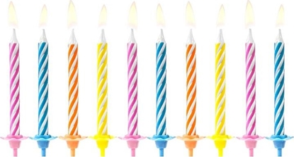 Picture of wieczki urodzinowe, mix kolorów, 6 cm, 10 szt. uniwersalny