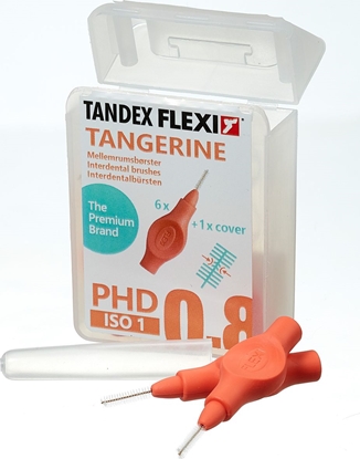 Picture of Tandex Tandex (6 szt.) szczoteczek Flexi UltraFine Tangarine (pomaraczowy)