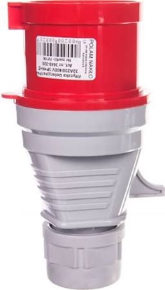 Attēls no Tarel Wtyczka izolacyjna przenona 32A 400V 5P IP44 szybkozczne (3648-326)