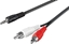 Изображение Kabel Techly Jack 3.5mm - RCA (Cinch) x2 3m czarny (907545)