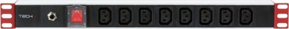 Picture of Techly Listwa zasilajca 19" 1U 8x gniazdo C13 ( I-CASE STRIP-813T)