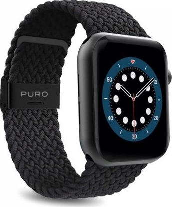 Attēls no Tech-Protect Pleciony pasek PURO Loop Band Apple Watch 38/40mm (czarny)