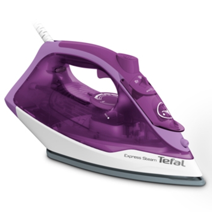 Picture of Tefal FV2836 Dry & Steam iron Ceramic soleplate 2400 W Purple, White