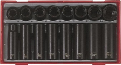 Picture of Teng Tools 16-elementowy zestaw nasadek maszynowych z chwytem kwadratowym 1/2"
