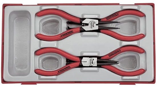 Picture of Teng Tools 4-elementowy zestaw szczypiec do wewn. i zewn. piercieni osadczych - 112520101