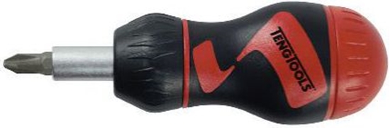 Изображение Teng Tools Wkrtak zapadkowy krótki z grotami wymiennymi (18655-0109)