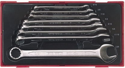 Изображение Teng Tools Zestaw kluczy pasko-oczkowych 5/16 - 3/4" 8szt. (58050303)