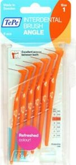 Изображение TePe Angle 0,45 mm Szczoteczka do przestrzeni midzyzbowych 6szt