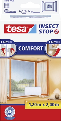 Изображение Tesa moskitiera okienna Comfort 1,20x2,40m biaa (55918-00020-00)