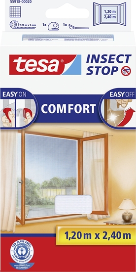 Изображение Tesa moskitiera okienna Comfort 1,20x2,40m biaa (55918-00020-00)