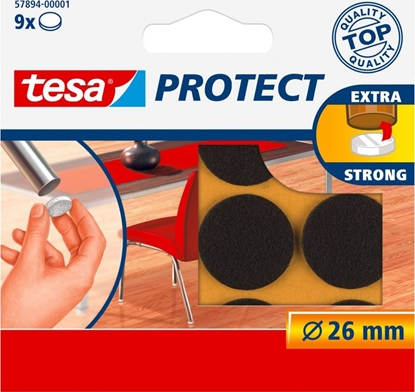 Изображение Tesa Podkadki Filcowe FI=26mm Brzowe 9szt. (H5789401)