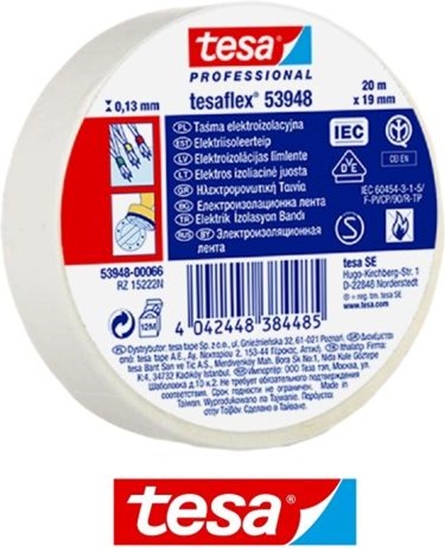 Изображение Tesa Tama elektroizolacyjna 5000V PVC 20m 19mm biaa