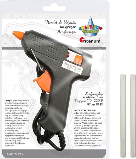 Picture of Titanum Pistolet do kleju na gorco +2 kleje 7mm