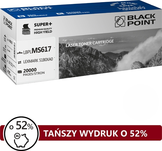 Picture of Toner Black Point LBPLMS617 Black Zamiennik 51B0XA0 (BLLMX617BKBW)