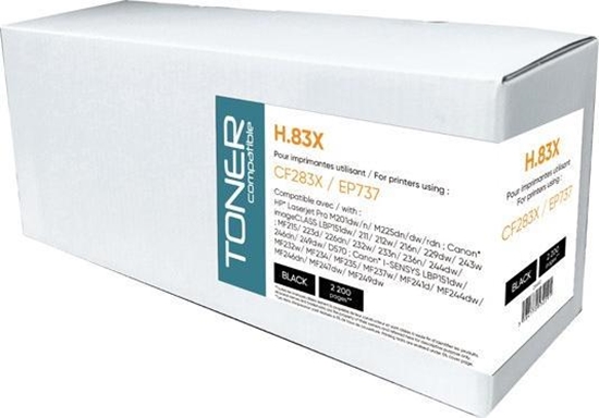Изображение Toner Kompatybilny toner z CF283X, black, 2200s, dla HP LaserJet Pro M201, M225, N