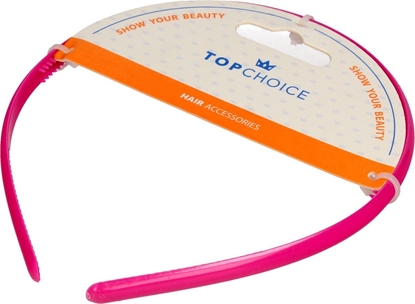 Изображение Top Choice Top Choice Opaska do wosów róowa cienka (27871) 1szt