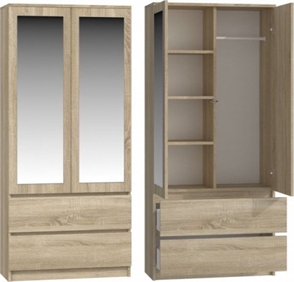 Изображение Topeshop SZAFA SS-90 LUSTRO - DB SONOMA