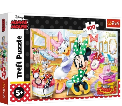Attēls no Trefl Puzzle 100 Minnie w salonie kosmetycznym