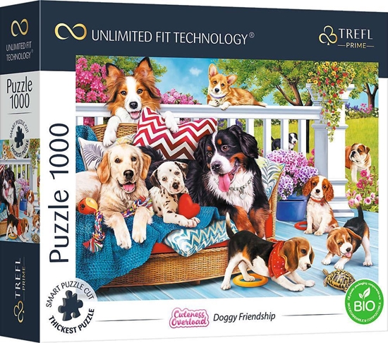 Picture of Trefl Puzzle 1000 Pieski Doggy Friendship Unlimited Fit Technology