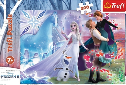 Attēls no Trefl Puzzle 200 elementów Magiczny wiat sióstr. Frozen 2.