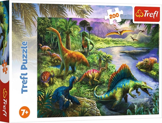 Изображение Trefl Puzzle 200el Drapiene dinozaury 13281 Trefl p12