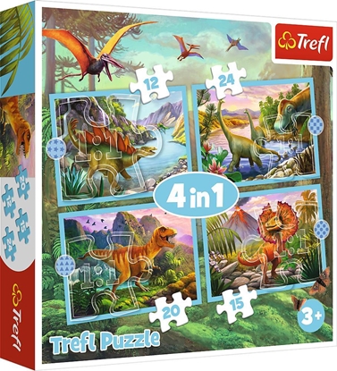 Picture of Trefl Puzzle 4w1 Wyjtkowe dinozaury TREFL