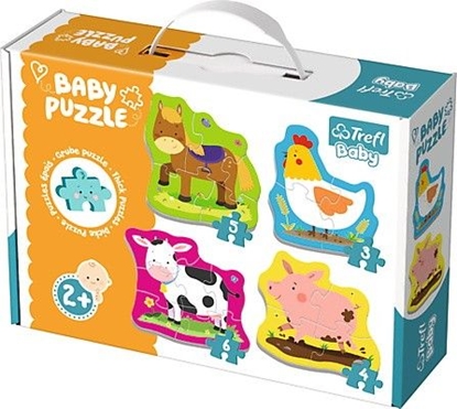 Изображение Trefl Puzzle Baby Classic, Zwierztka na wsi