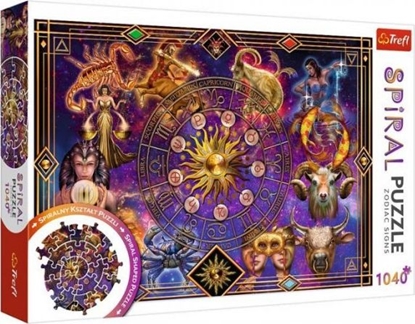 Attēls no Trefl Puzzle Spiralne - Znaki zodiaku 1040 el.