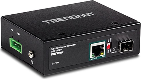 Изображение Trendnet Industrieller SFP zu Gbit PoE+ Medienkonverter