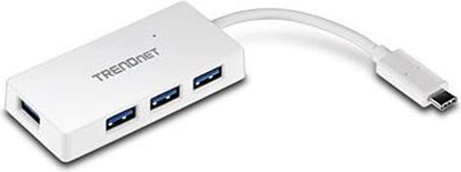 Attēls no Trendnet USB-HUB 4-port USB3.0 Ultra-Mini-Hub an USB-C