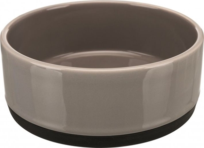 Attēls no Trixie Miska ceramiczna z gumow podstaw, 0.75 l/o 16 cm, szara