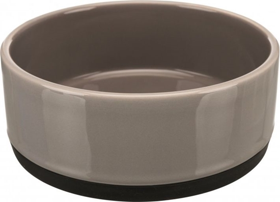 Picture of Trixie Miska ceramiczna z gumow podstaw, 0.75 l/o 16 cm, szara