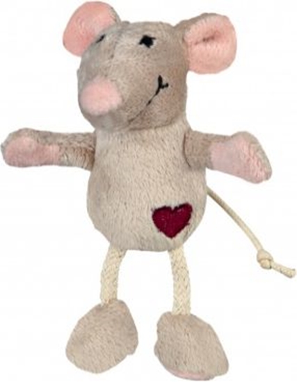 Изображение Trixie Mysz pluszowa, 11 cm, beowa