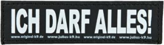 Изображение Trixie Naklejka na rzep 2 Julius-K9 , S, ICH DARF ALLES
