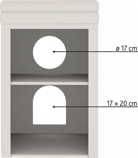 Изображение Trixie Saul, wiea dla kota, szara, 36 x 64 x 39 cm