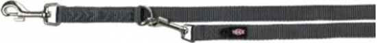 Picture of Trixie Smycz dla psa regulowana podwójna Premium grafitowa r. M-L: 2.00 m/20 mm