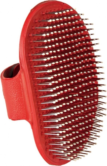 Picture of Trixie SZCZOTKA Z GUMY (WOSIE ZE STALI NIERDZEWNEJ Z PLASTIKOWYMI KOCÓWKAMI) 8 x 13 cm