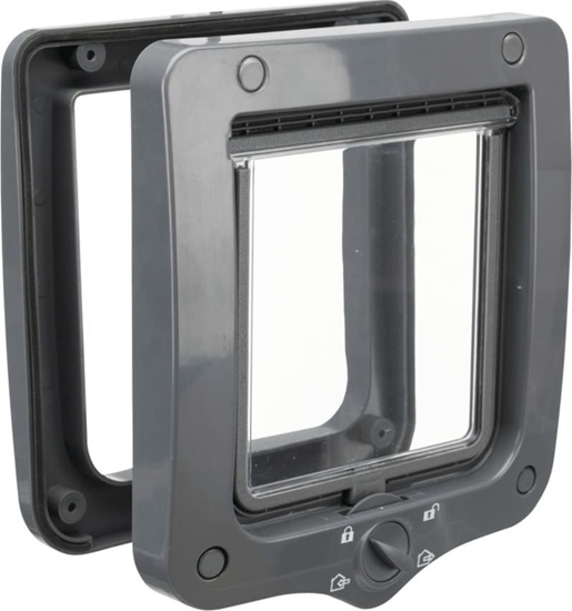 Picture of Trixie TRIXIE Drzwiczki dla kota z 4 formami zamknicia, szare