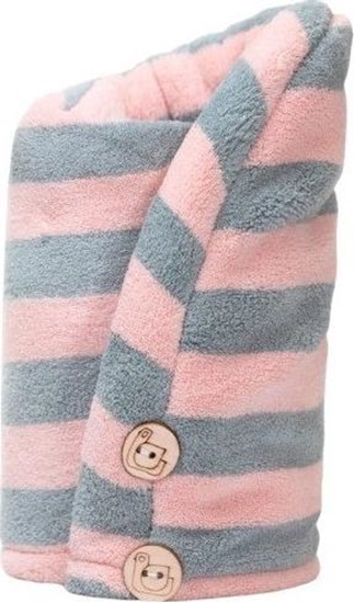 Picture of Trust my Sister TRUST MY SISTER_Rcznik do wosów z mikrofibry Róowo-Szary