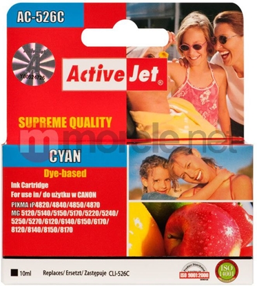 Attēls no Tusz Activejet tusz ACC-526CN / CLI-526C (cyan)