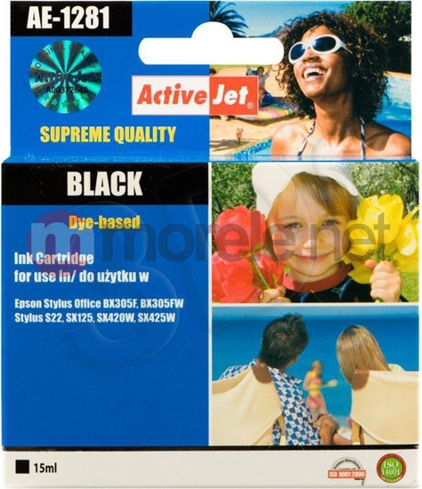 Изображение Tusz Activejet tusz AE-1281N / T-1281 (black)