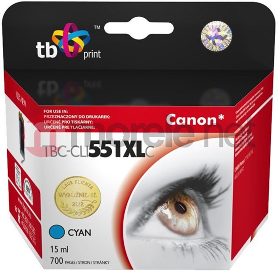 Picture of Tusz TB Print TBC-CLI551XLC (CLI-551XL)
