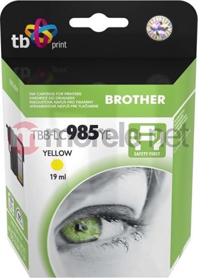 Picture of Tusz TB Print tusz TBB-LC985YE / LC-985Y (yellow)