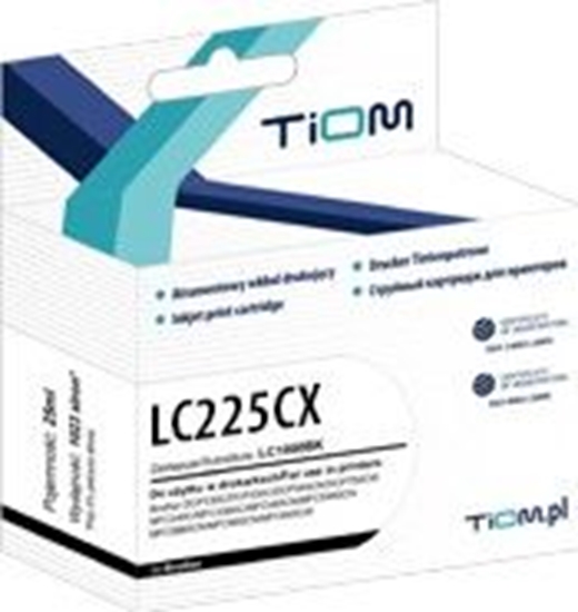 Picture of Tusz Tiom Tusz Tiom do Brother LC225XLC | DCP-J4120DW | cyan